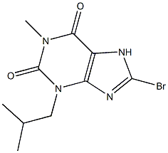 8-Bromo-3-isobutyl-1-methylxanthine 结构式