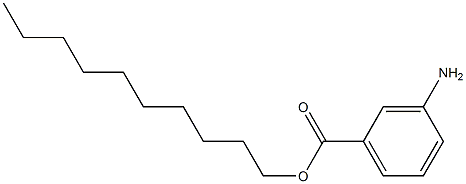 3-Aminobenzoic acid decyl ester 结构式