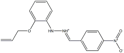 2-[2-(Allyloxy)phenyl]-1-[(4-nitrophenyl)methylene]hydrazinium 结构式