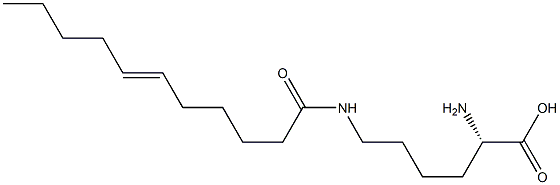 N6-(6-Undecenoyl)lysine 结构式