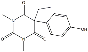 5-Ethyl-5-(4-hydroxyphenyl)-1-methyl-3-methylpyrimidine-2,4,6(1H,3H,5H)-trione 结构式