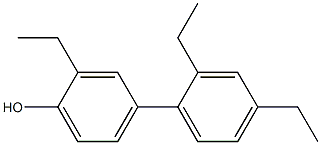 2-Ethyl-4-(2,4-diethylphenyl)phenol 结构式