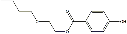 p-Hydroxybenzoic acid 2-butoxyethyl ester 结构式