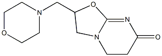 2,3,5,6-Tetrahydro-2-(morpholinomethyl)-7H-oxazolo[3,2-a]pyrimidin-7-one 结构式