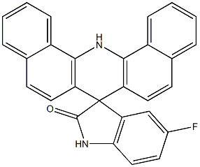5'-Fluorospiro[dibenz[c,h]acridine-7(14H),3'-[3H]indol]-2'(1'H)-one 结构式