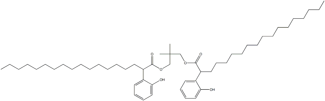 Bis[2-(2-hydroxyphenyl)stearic acid]2,2-dimethylpropane-1,3-diyl ester 结构式