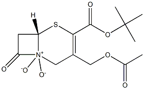 3-Acetyloxymethyl-4-tert-butyloxycarbonylcepham-3-ene 1,1-dioxide 结构式