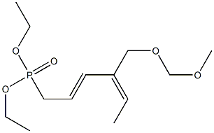 [(2E,4E)-4-(Methoxymethoxymethyl)-2,4-hexadien]-1-ylphosphonic acid diethyl ester 结构式