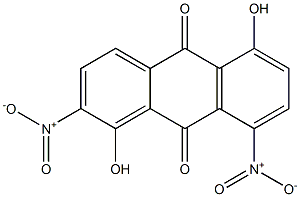 1,5-Dihydroxy-2,8-dinitroanthraquinone 结构式