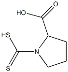 1-Dithiocarboxypyrrolidine-2-carboxylic acid 结构式