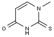 1-Methyl-2-thioxo-1,2,3,4-tetrahydropyrimidine-4-one 结构式