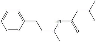 N-(1-Methyl-3-phenylpropyl)-3-methylbutanamide 结构式