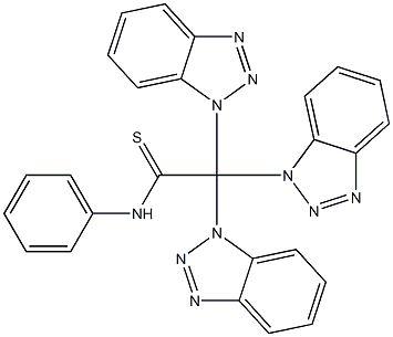 N-Phenyltris(1H-benzotriazol-1-yl)thioacetamide 结构式