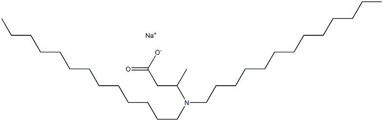 3-(Ditridecylamino)butyric acid sodium salt 结构式