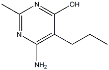 6-Amino-2-methyl-5-propyl-4-pyrimidinol 结构式