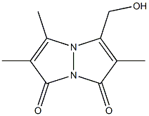 2,5,6-Trimethyl-3-(hydroxymethyl)-1H,7H-pyrazolo[1,2-a]pyrazole-1,7-dione 结构式