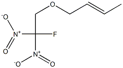 1-(2-Fluoro-2,2-dinitroethoxy)-2-butene 结构式