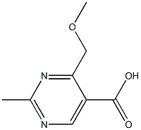 2-Methyl-4-methoxymethylpyrimidine-5-carboxylic acid 结构式