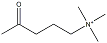 4-Oxopentyltrimethylaminium 结构式