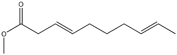 3,8-Decadienoic acid methyl ester 结构式
