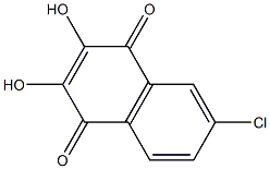 2,3-Dihydroxy-6-chloro-1,4-naphthoquinone 结构式
