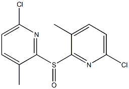 Methyl(6-chloro-2-pyridinyl) sulfoxide 结构式