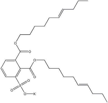 3-(Potassiosulfo)phthalic acid di(6-decenyl) ester 结构式