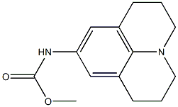 N-(2,3,6,7-Tetrahydro-1H,5H-benzo[ij]quinolizin-9-yl)carbamic acid methyl ester 结构式