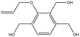 1-Allyloxy-2,3,6-tris(hydroxymethyl)benzene 结构式