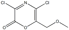 3,5-Dichloro-6-(methoxymethyl)-2H-1,4-oxazin-2-one 结构式