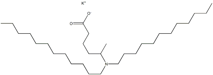 5-(Didodecylamino)hexanoic acid potassium salt 结构式
