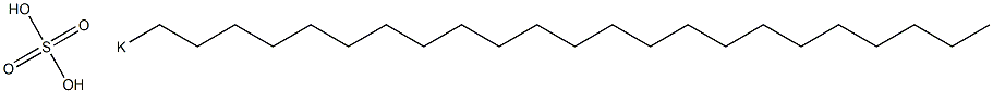 Sulfuric acid tricosyl=potassium salt 结构式