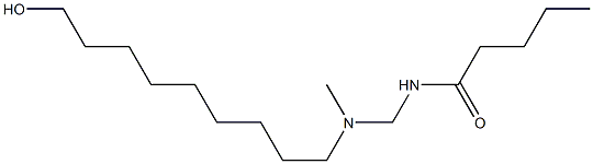 N-[[N-(9-Hydroxynonyl)-N-methylamino]methyl]valeramide 结构式