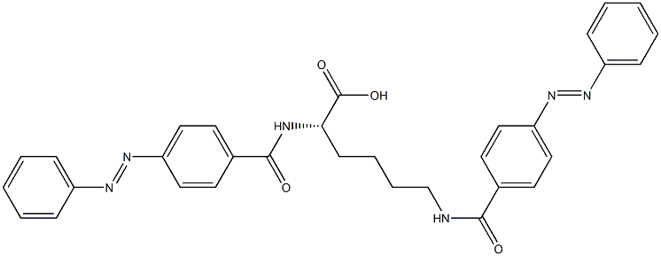 N2,N6-Bis(4-phenylazobenzoyl)-L-lysine 结构式