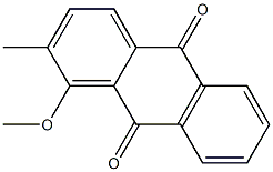 1-Methoxy-2-methylanthracene-9,10-dione 结构式