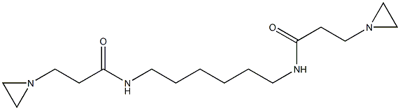 N,N'-Hexamethylenebis(1-aziridinepropionamide) 结构式