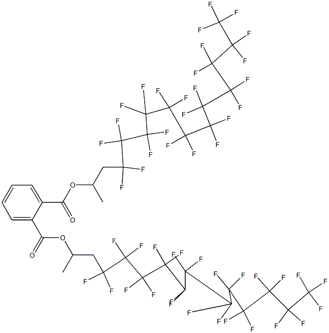 Phthalic acid di[2-(pentacosafluorododecyl)-1-methylethyl] ester 结构式