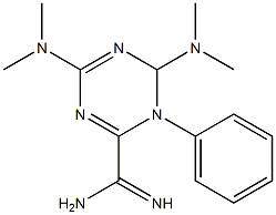 4,6-Bis(dimethylamino)-N1-phenyl-1,3,5-triazine-2-carboxamidine 结构式