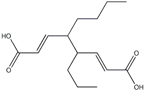 Diacrylic acid 1-butyl-2-propyl-1,2-ethanediyl ester 结构式