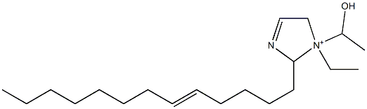 1-Ethyl-1-(1-hydroxyethyl)-2-(5-tridecenyl)-3-imidazoline-1-ium 结构式