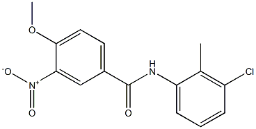 3-Nitro-4-methoxy-2'-methyl-3'-chlorobenzanilide 结构式