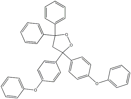 3,3-Bis(4-phenoxyphenyl)-5,5-diphenyl-1,2-dioxolane 结构式