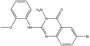 3-Amino-6-bromo-2-[(2-methoxyphenyl)amino]quinazolin-4(3H)-one 结构式