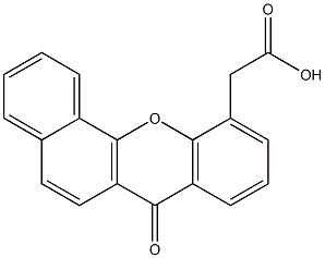 7-Oxo-7H-benzo[c]xanthene-11-acetic acid 结构式