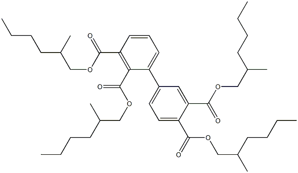 1,1'-Biphenyl-2,3,3',4'-tetracarboxylic acid tetrakis(2-methylhexyl) ester 结构式