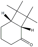 (1R,6S)-7,7,8,8-Tetramethylbicyclo[4.2.0]octan-2-one 结构式
