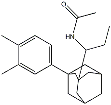 1-(3,4-Dimethylphenyl)-3-(1-(acetylamino)propyl)adamantane 结构式