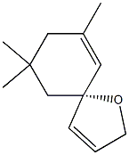 (5S)-7,7,9-Trimethyl-1-oxaspiro[4.5]deca-3,9-diene 结构式