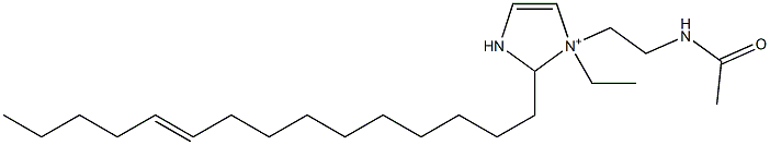 1-[2-(Acetylamino)ethyl]-1-ethyl-2-(10-pentadecenyl)-4-imidazoline-1-ium 结构式