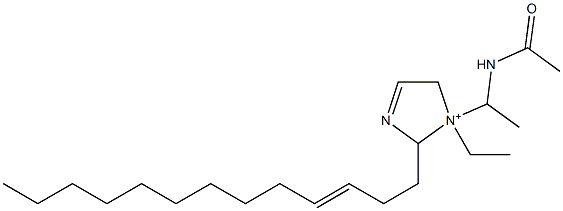 1-[1-(Acetylamino)ethyl]-1-ethyl-2-(3-tridecenyl)-3-imidazoline-1-ium 结构式